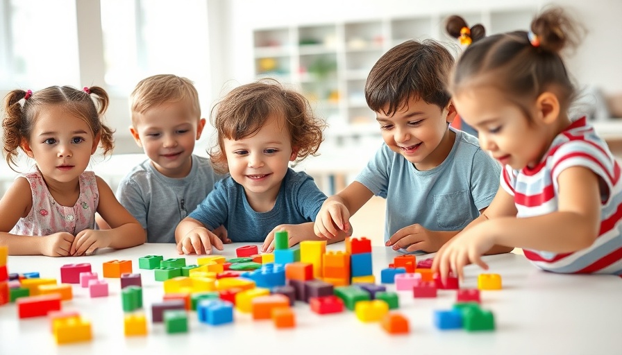 Children enjoying creative building at Haslet Summer Camps.