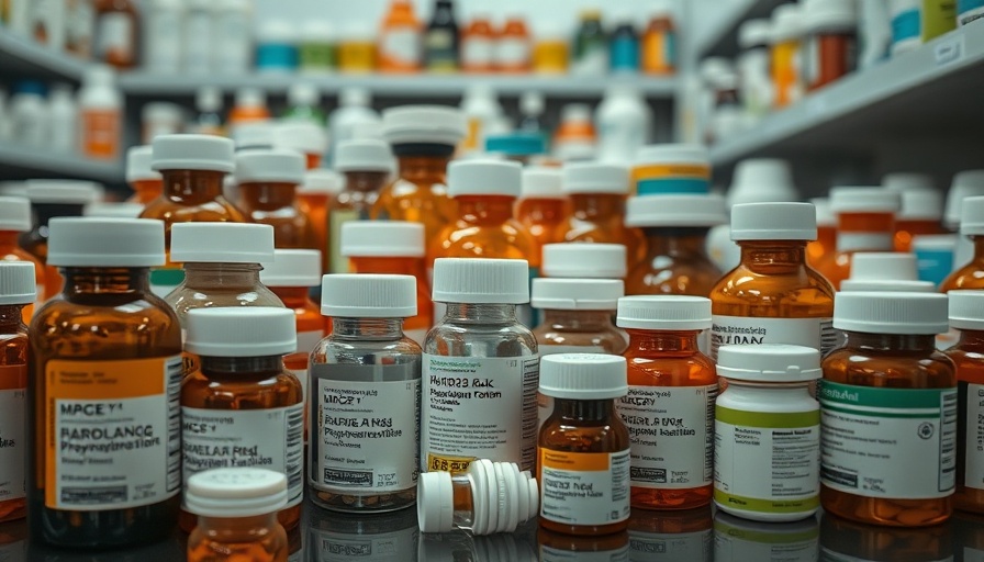Prescription medicines on a shelf highlighting Medicaid cuts impact.