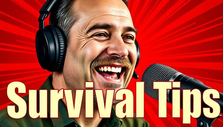 Survival tips from Stephan Kesting podcast cover with smiling host.