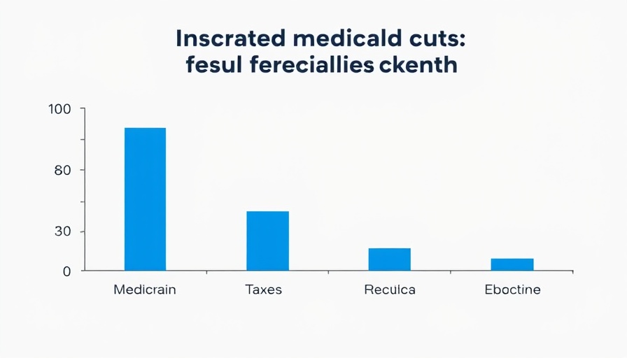 Chart showing impact of potential federal Medicaid cuts on state spending categories.