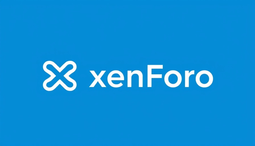 xenForo logo on a blue background