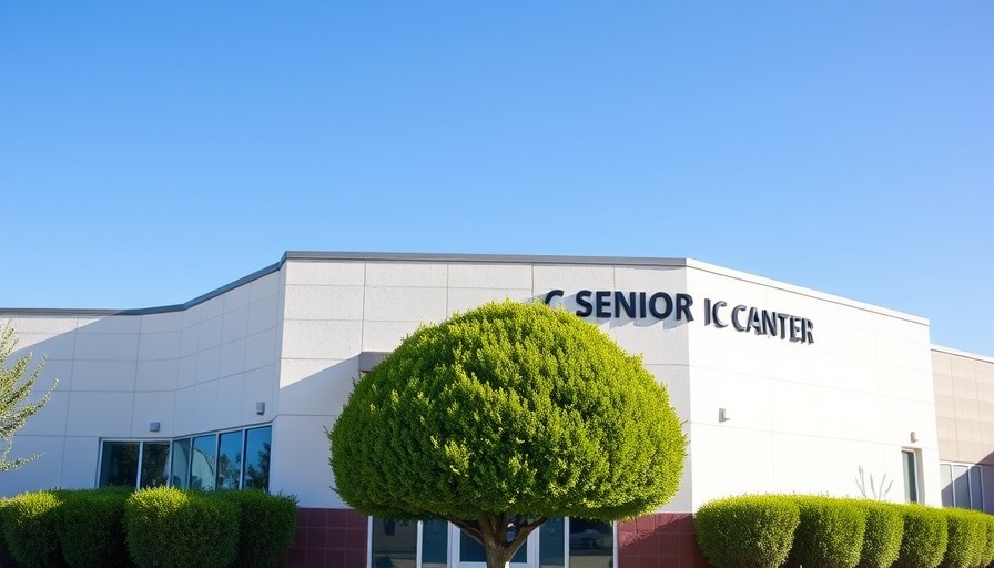 Carson City Senior Citizens Center building under clear blue sky.