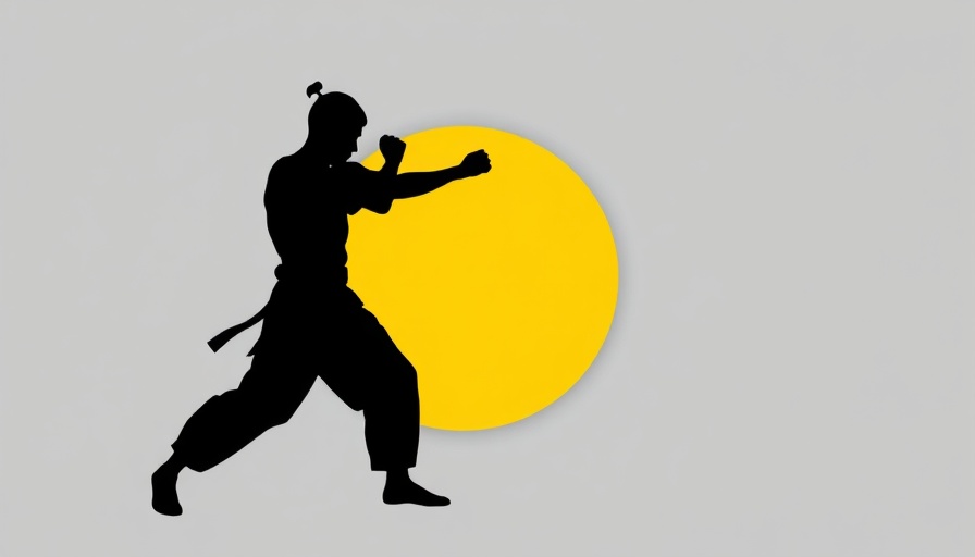 Muay Thai silhouette logo for Martial Arts Training.
