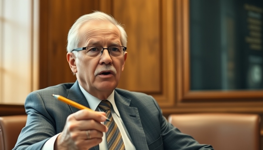 Man discusses Medicare and Medicaid cuts in a meeting room.
