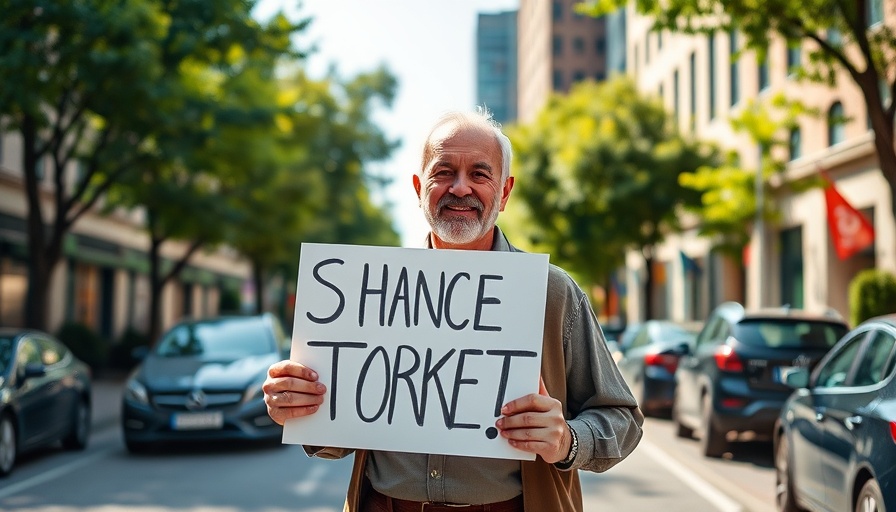 Older man holding sign outdoors advocating to protect Medicare and Medicaid.