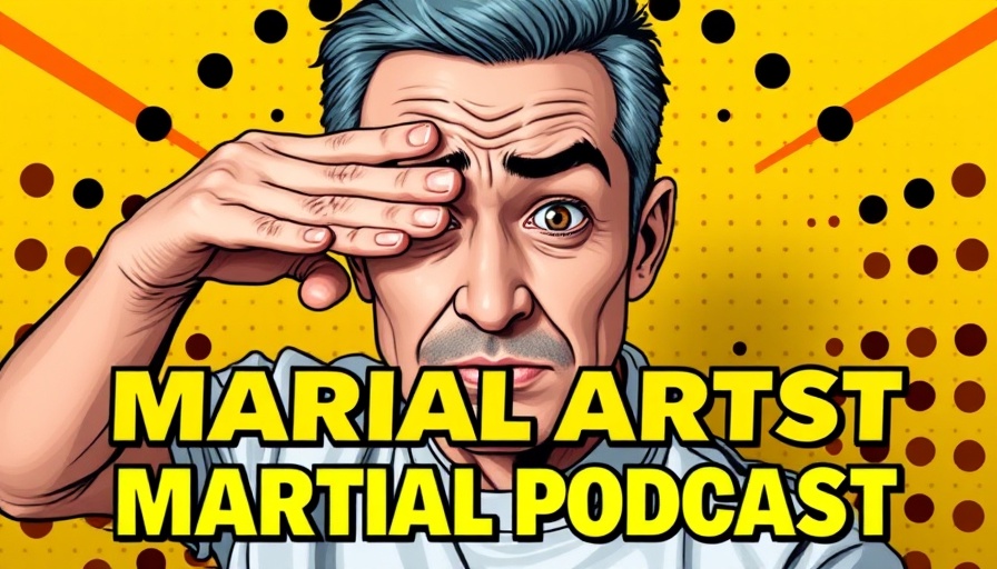 Blind Spots in Martial Arts podcast cover with man covering eyes