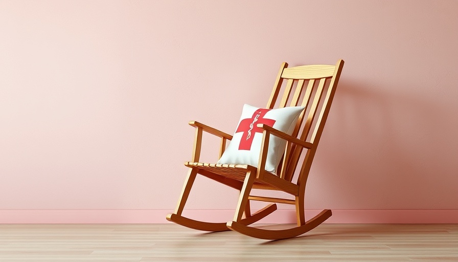 Wooden rocking chair with medical cushion symbolizing Medicare Advantage enhancements