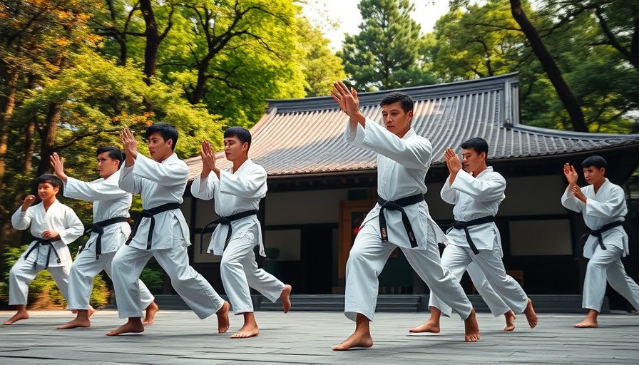 Karate training in traditional setting near Gurnee dojo.