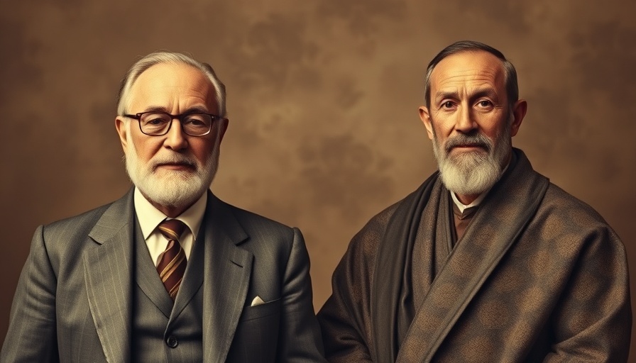 Vintage portrait of two men related to Motobu-Ryū Karate.