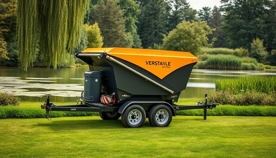 Mulch Mule trailer showcasing cost savings and innovative features.