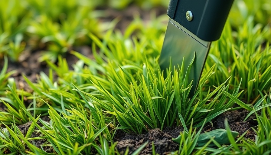 Close-up of zoysia grass removal, highlighting techniques.