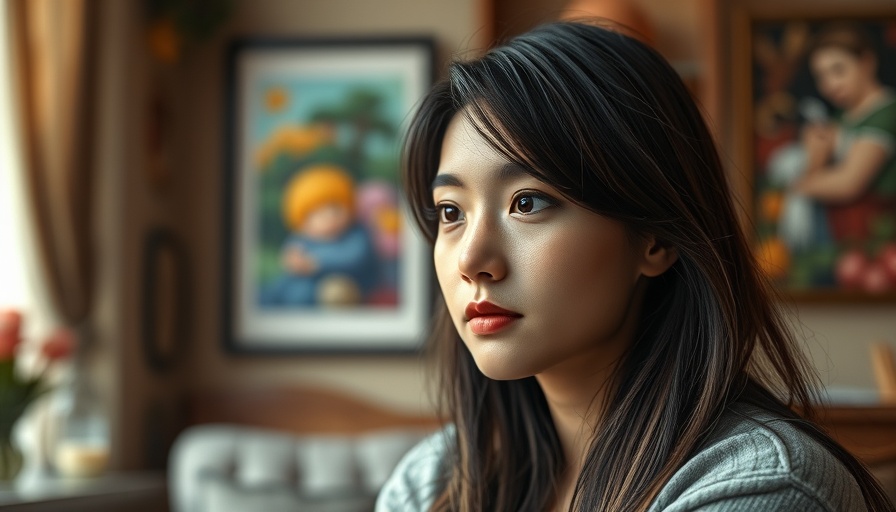Young woman indoors expressing neutral demeanor, signs of autism in adults.