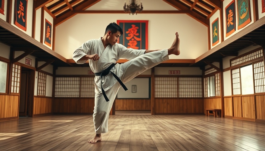 Karate personal development in a dojo.