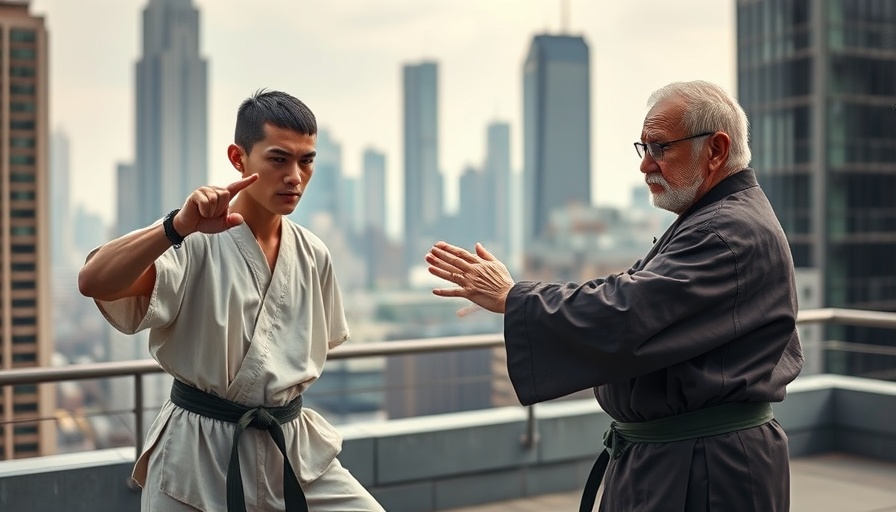 Karate Kid Legends Runtime: Martial artist practicing on urban rooftop.