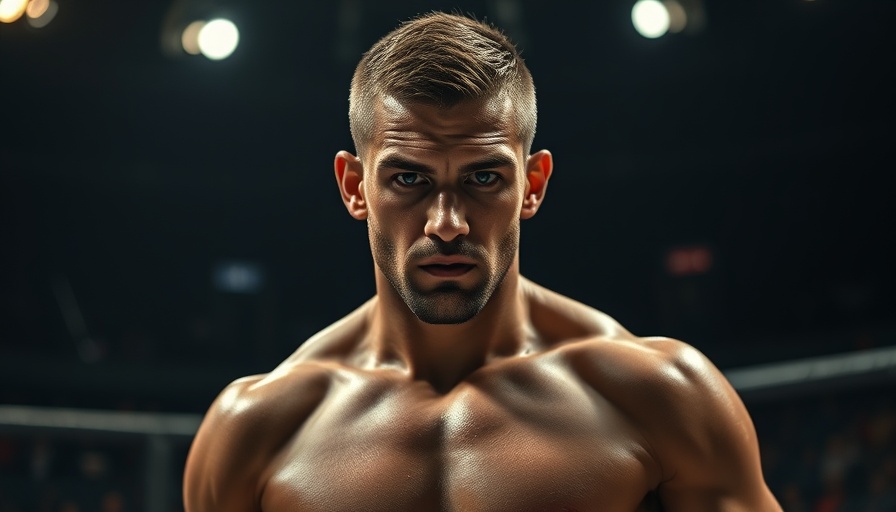 Arman Tsarukyan focusing before a UFC fight in the lightweight division.
