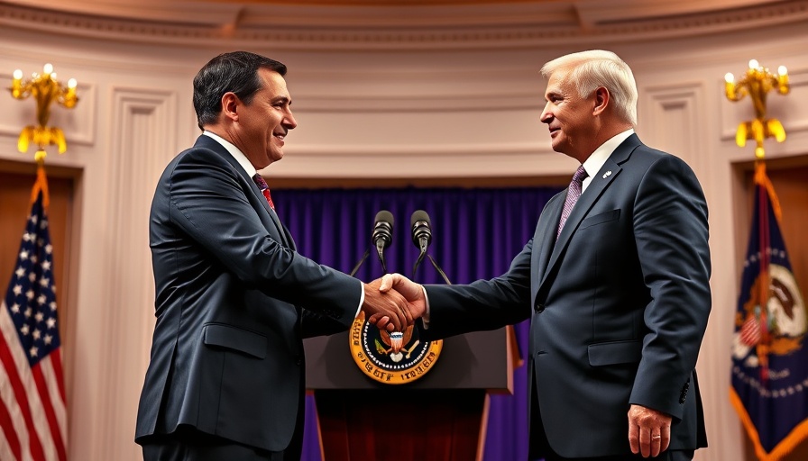 Trump Medicaid cuts discussion at event with handshake