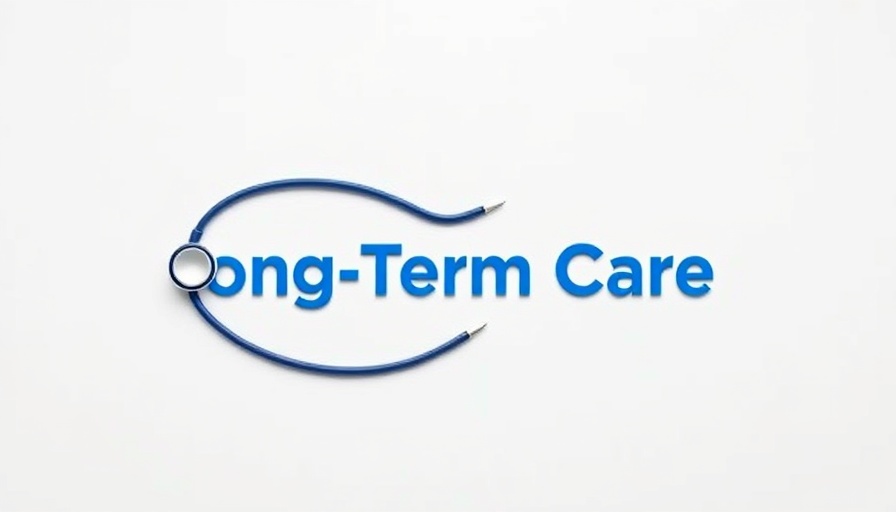 Medicare vs. Medicaid for Long-Term Care graphic with stethoscope.