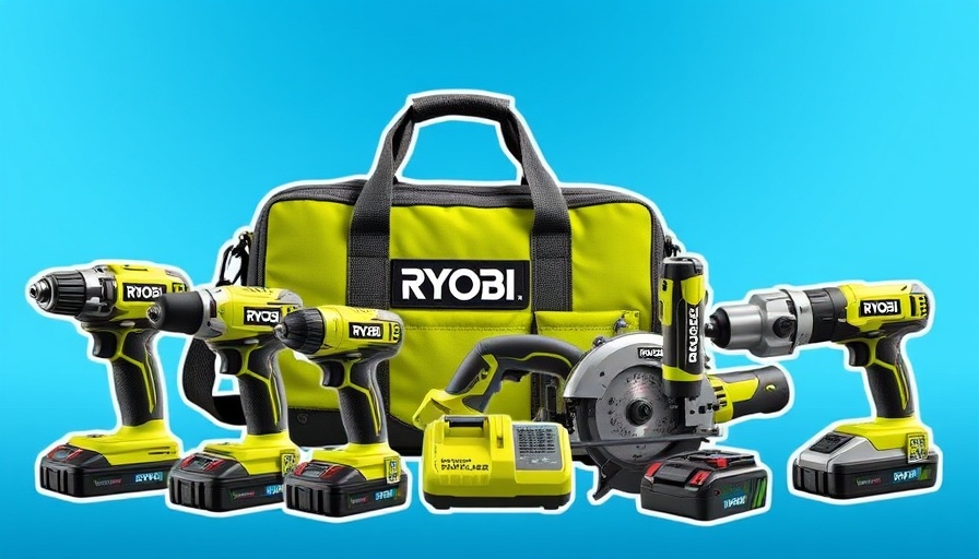 Ryobi tools offer featuring a set of cordless power tools.