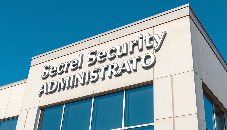 Social Security Administration building under a clear blue sky