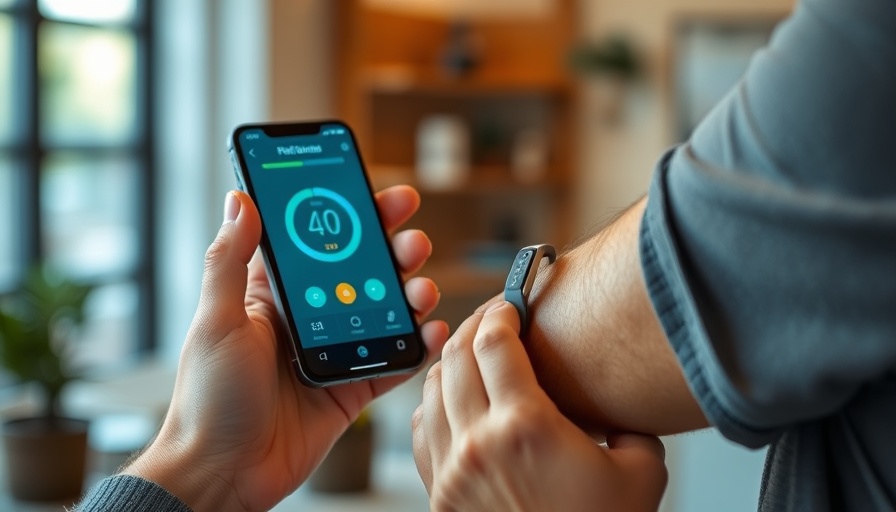 Scanning health sensor with smartphone, newest technology in healthcare Muskegon.