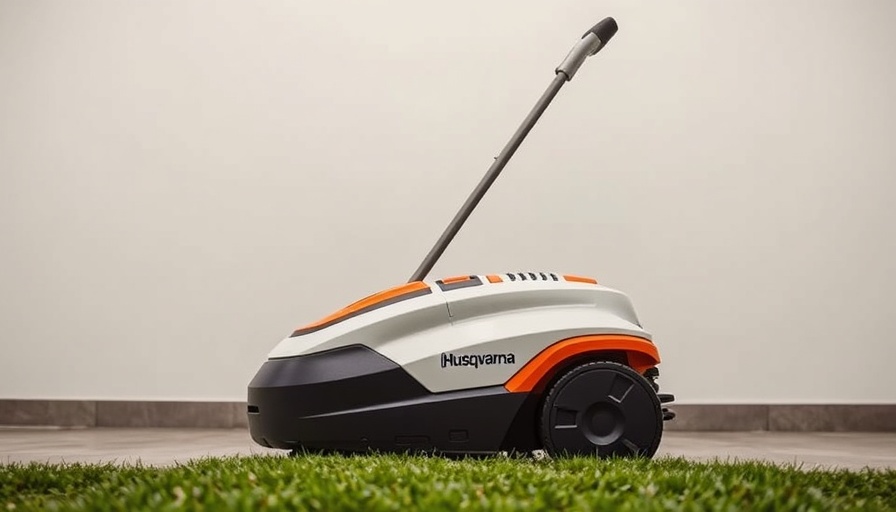 Husqvarna 405XE robotic lawn mower demonstration for lawn care services Shelby MI.