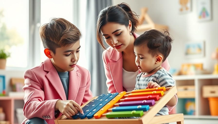 Adult and child engaging in play, autism subtypes research illustration.