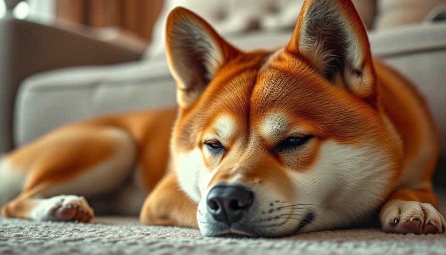 Close-up of a Shiba Inu, calm expression, Shiba Inu Cryptocurrency Surge
