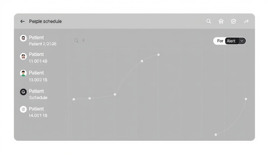Healthcare scheduling interface for AI in healthcare, patient scheduling details