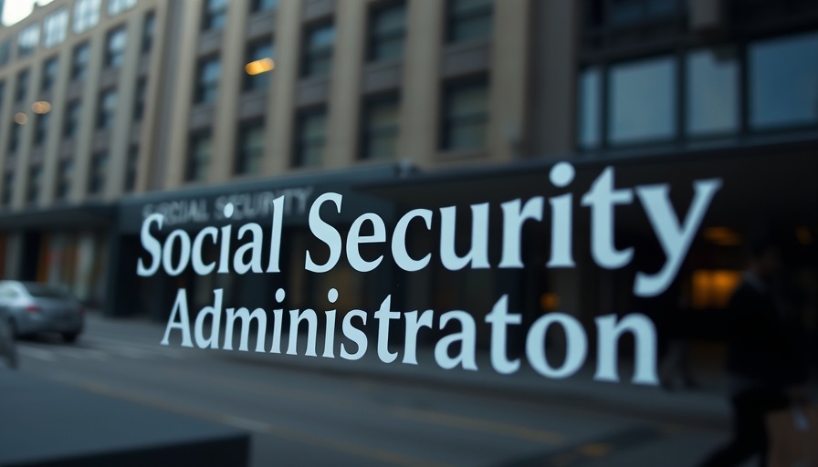 Social Security Administration logo reflecting urban backdrop, highlighting Social Security changes this fall.