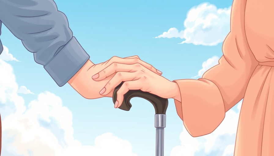 Illustration of caregiving support amidst global caregiving crisis