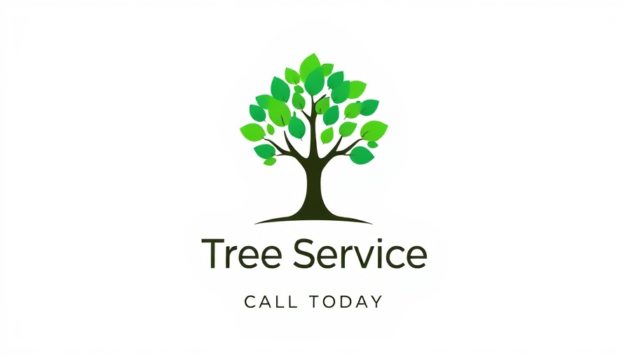Logo for Tree Care Services League City TX with stylized tree.
