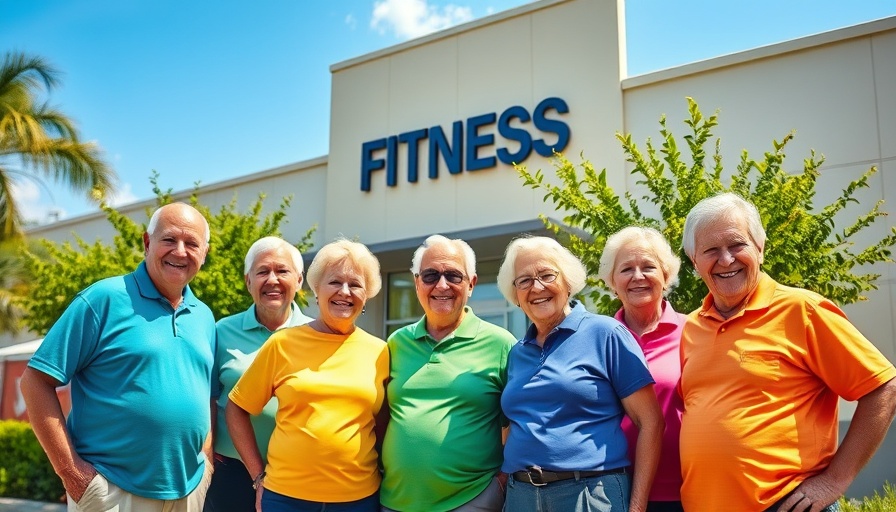 CMH Senior Fitness Center group during open house event outdoors.