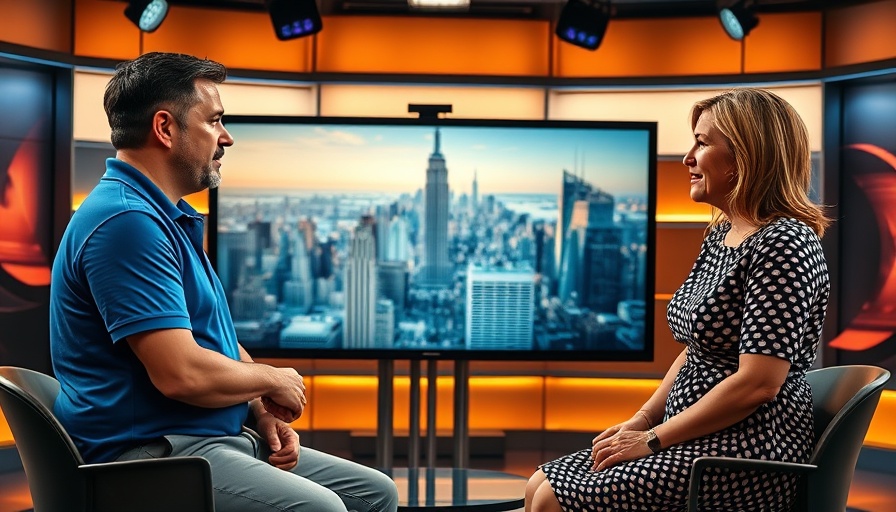Tips for Damaged Trees Management discussed on TV with two hosts in a studio.