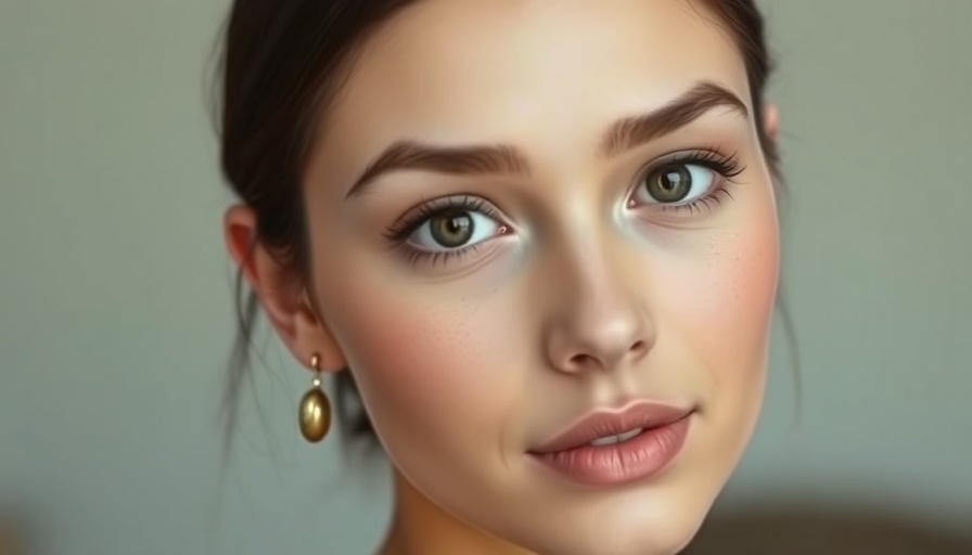 Young woman with earrings posing for a photo.