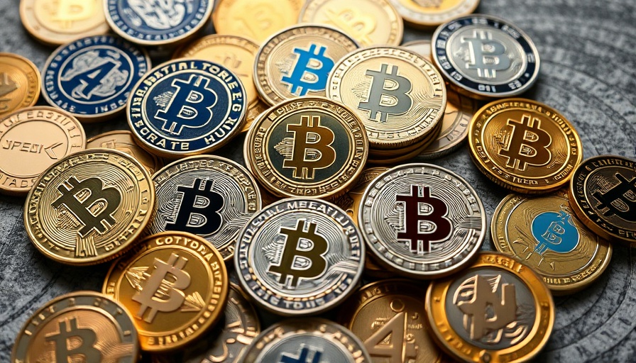 Various cryptocurrency coins highlighting investment options.