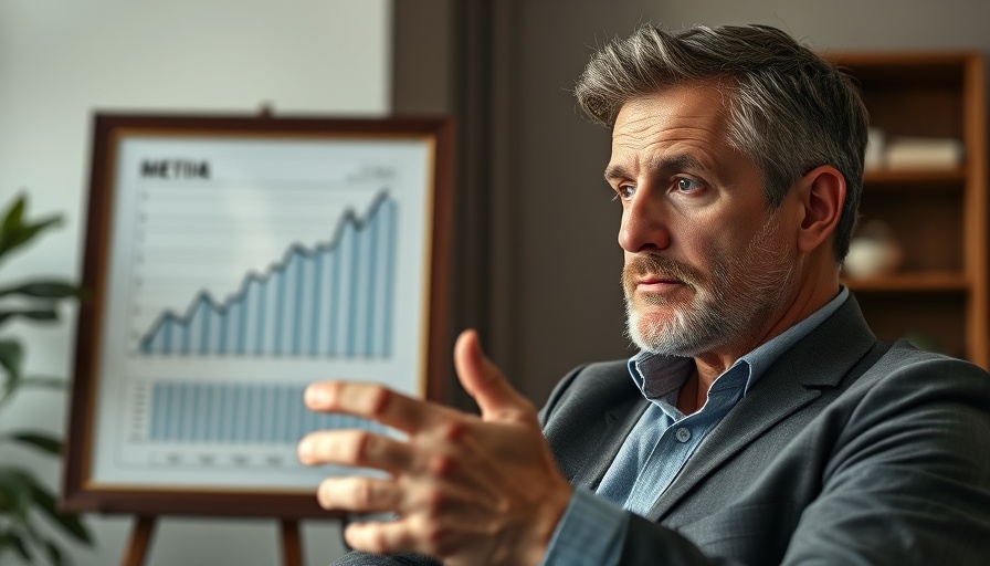 Mature man discussing retirement financial planning in a virtual setup.