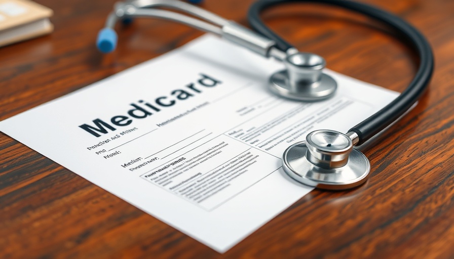 Medicaid eligibility document with stethoscope and pen on desk.