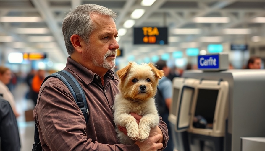 Traveling with pets at TSA checkpoint, dealing with TSA rules.
