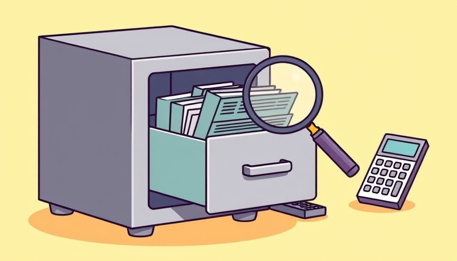Minimalist illustration of filing cabinet highlighting NextDecade stock growth.