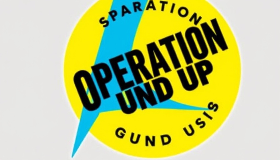 Operation Round Up donations vibrant logo design.