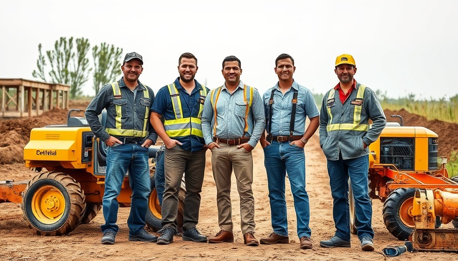 Price Right Professional Landscaping team posing with equipment for summer specials.