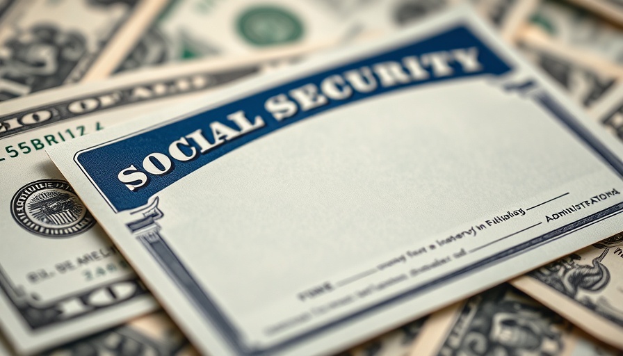 Social Security card on US currency, symbolizing financial updates.