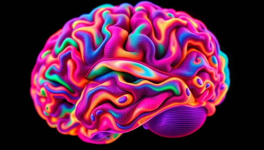 Colorful MRI brain scan illustrating fetal origins of autism