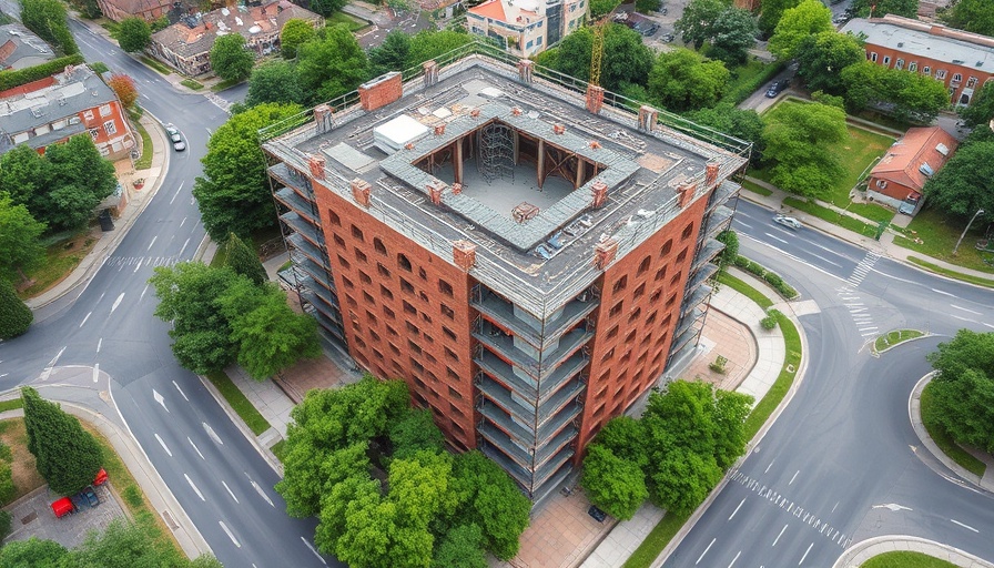 Aerial view of Autism Center construction for fundraising in Sibu.