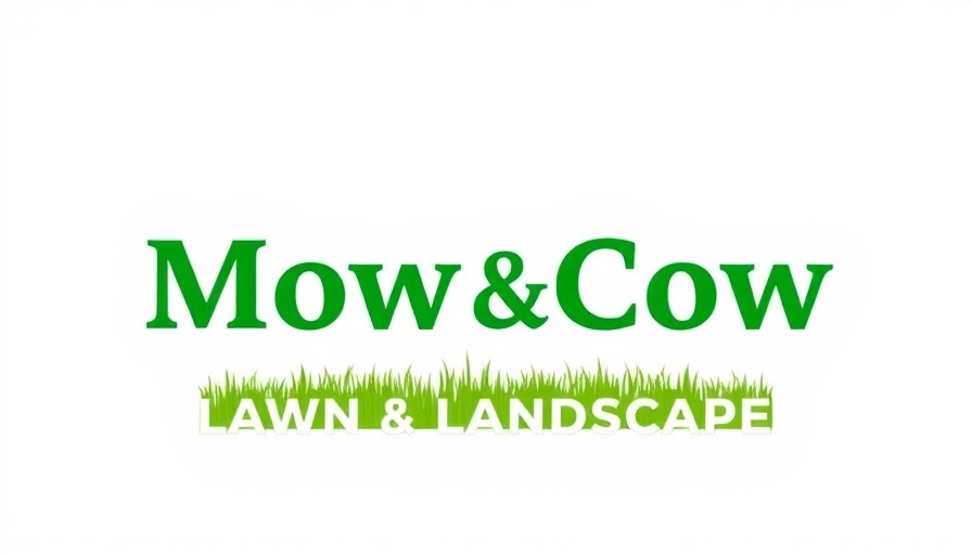 Mow Cow Lawn & Landscape logo; clean design.
