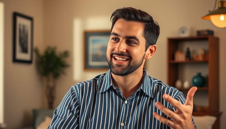 Casual speaker discussing health insights indoors, emphasizing chocolate isn’t heart-healthy.