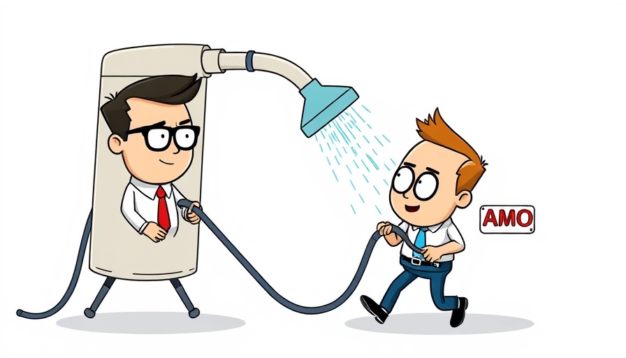 Cartoon depicting long-term health coverage in Morocco with employer and employee.