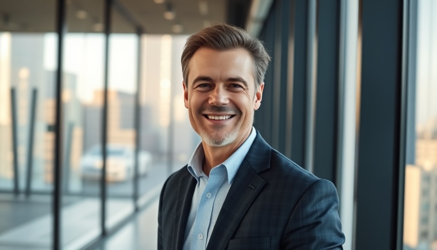 Confident businessman in office, relating to private equity in 401(k)s.