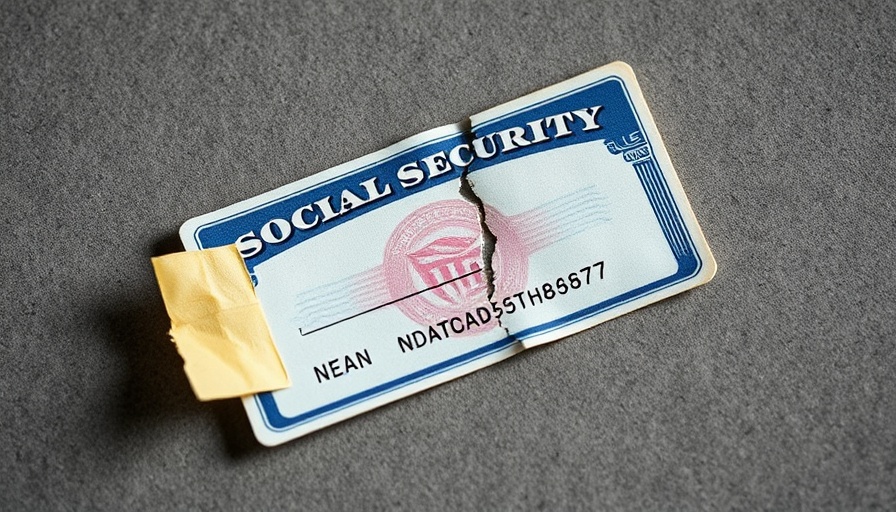 Torn Social Security card, symbolizing applying challenges in Muskegon.