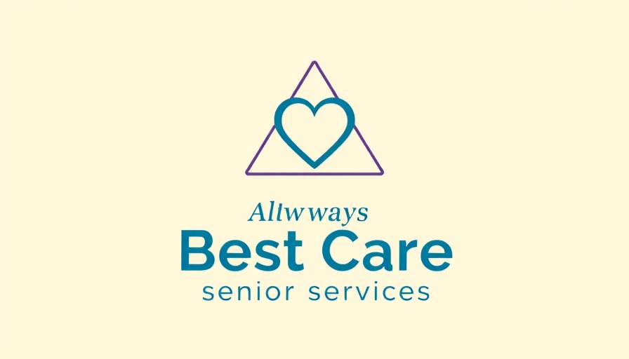 Senior care services Pleasanton logo with heart motif.